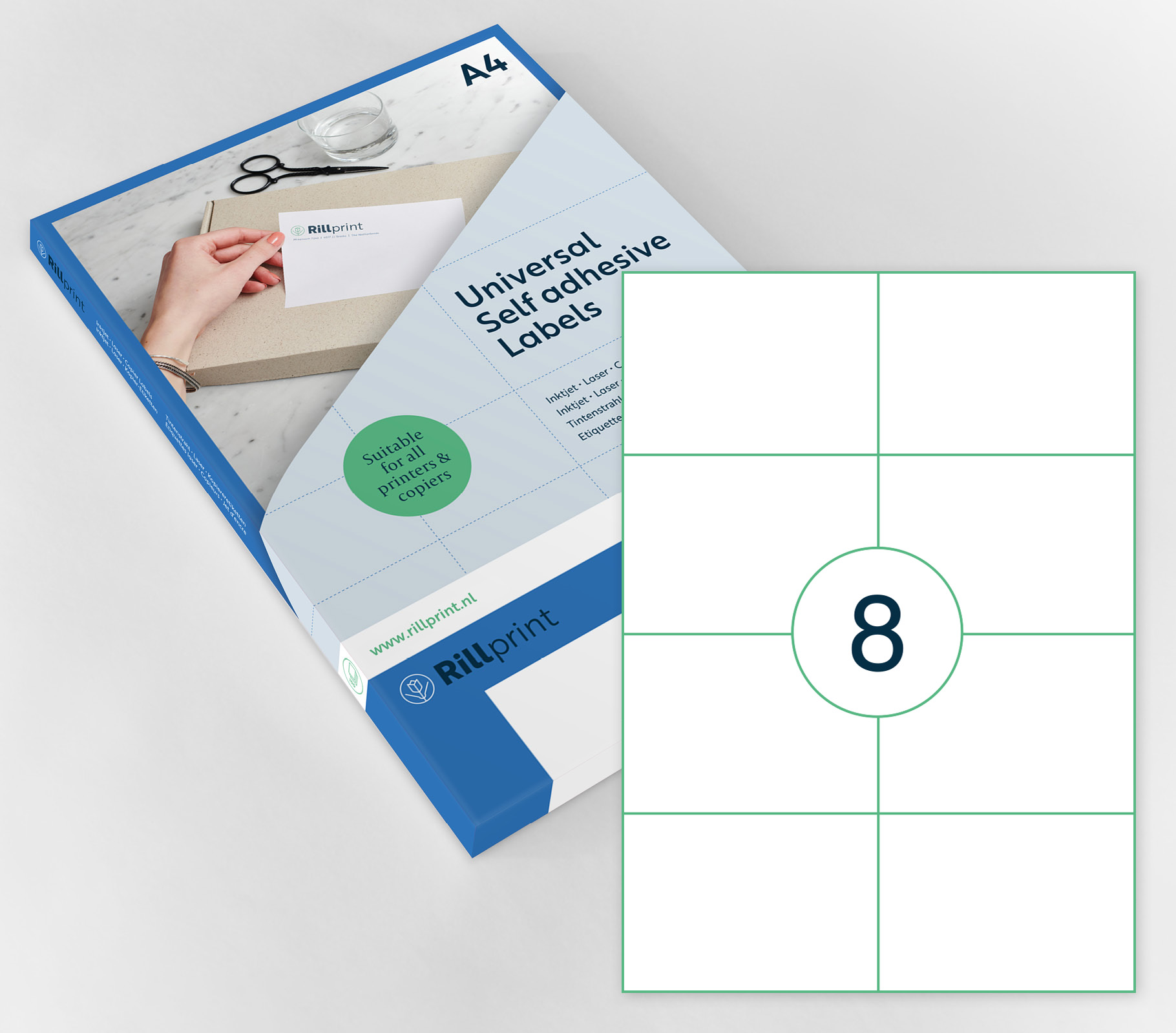 A4 etiket 1.000 vel 105 x 74 mm non-permanent