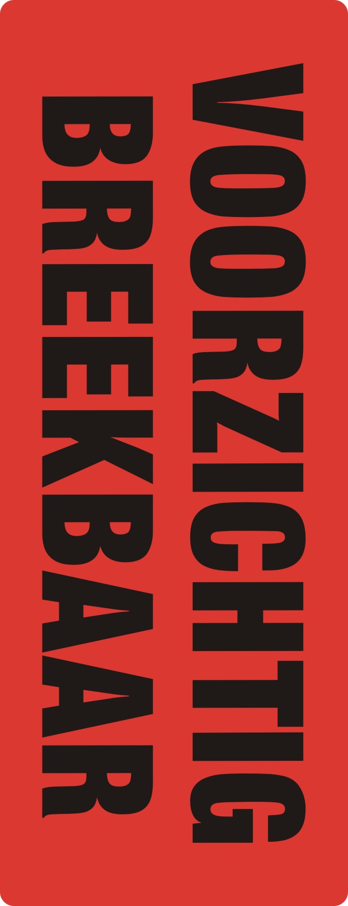 Rillprint Waarschuwingsetiketten - VOORZICHTIG BREEKBAAR