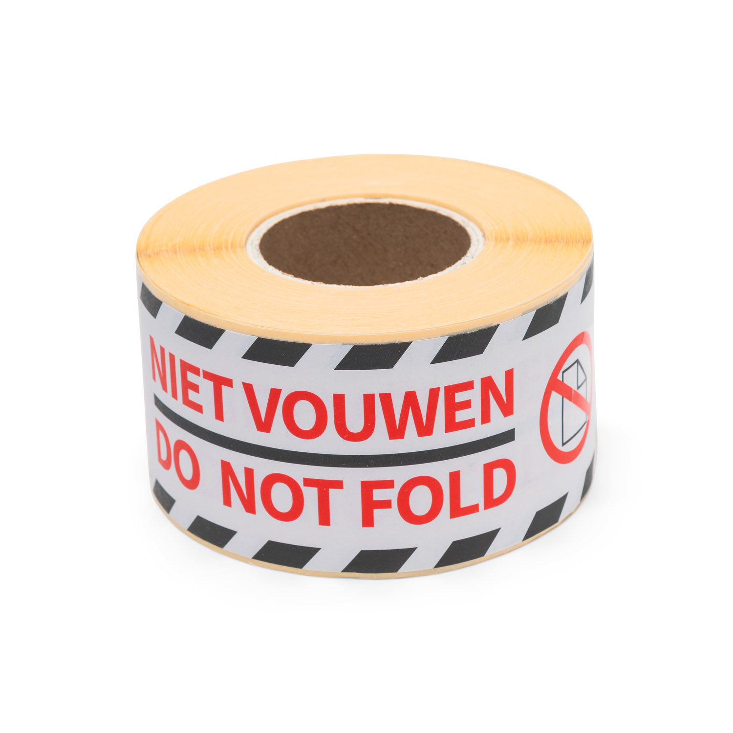 Rillprint Waarschuwingsetiketten - Niet vouwen/Do not fold 