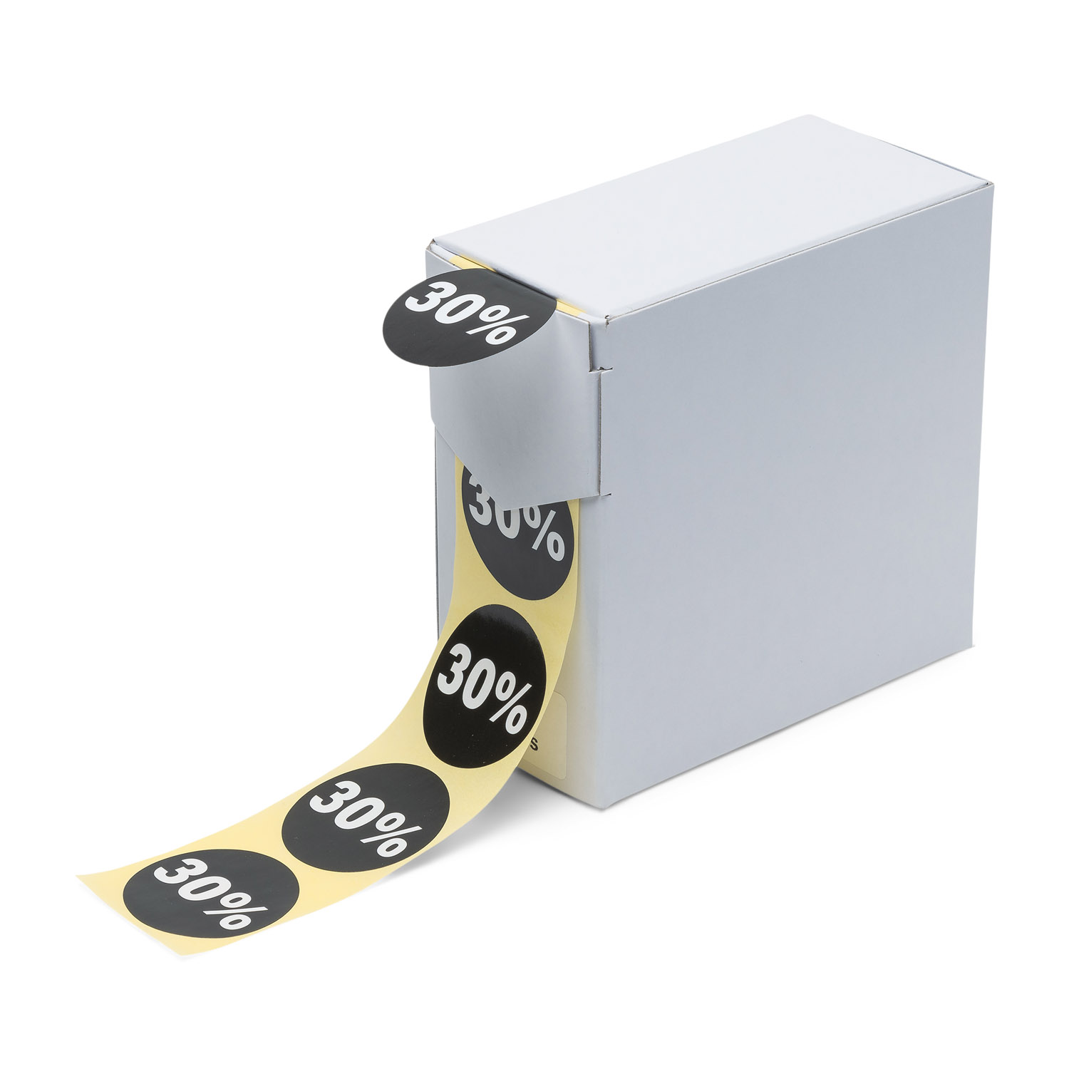 Rillprint 76201 - Kortingsstickers - 30% korting - ø35 mm - permanent - 250 stuks per rol 