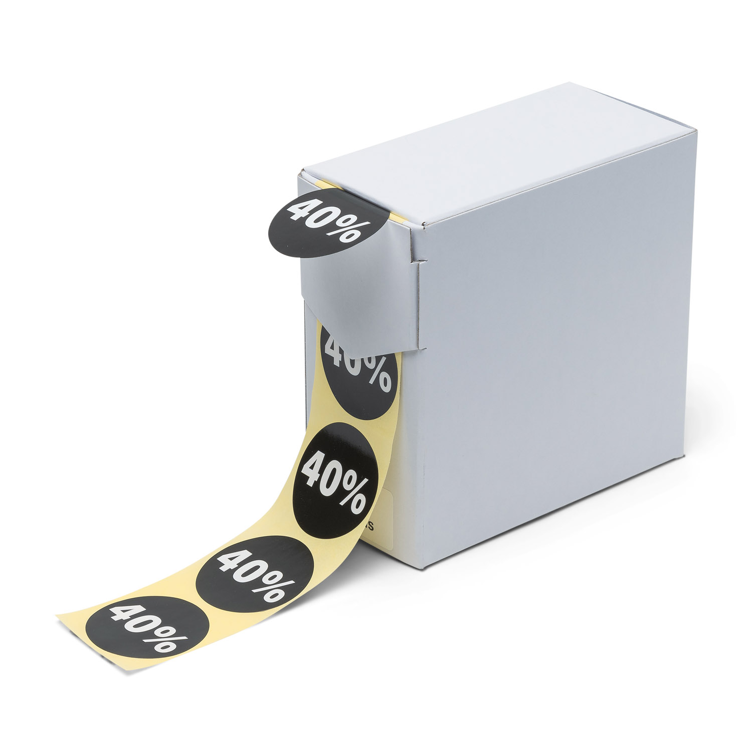 Rillprint 76202 - Kortingsstickers - 40% korting - ø35 mm - permanent - 250 stuks per rol 