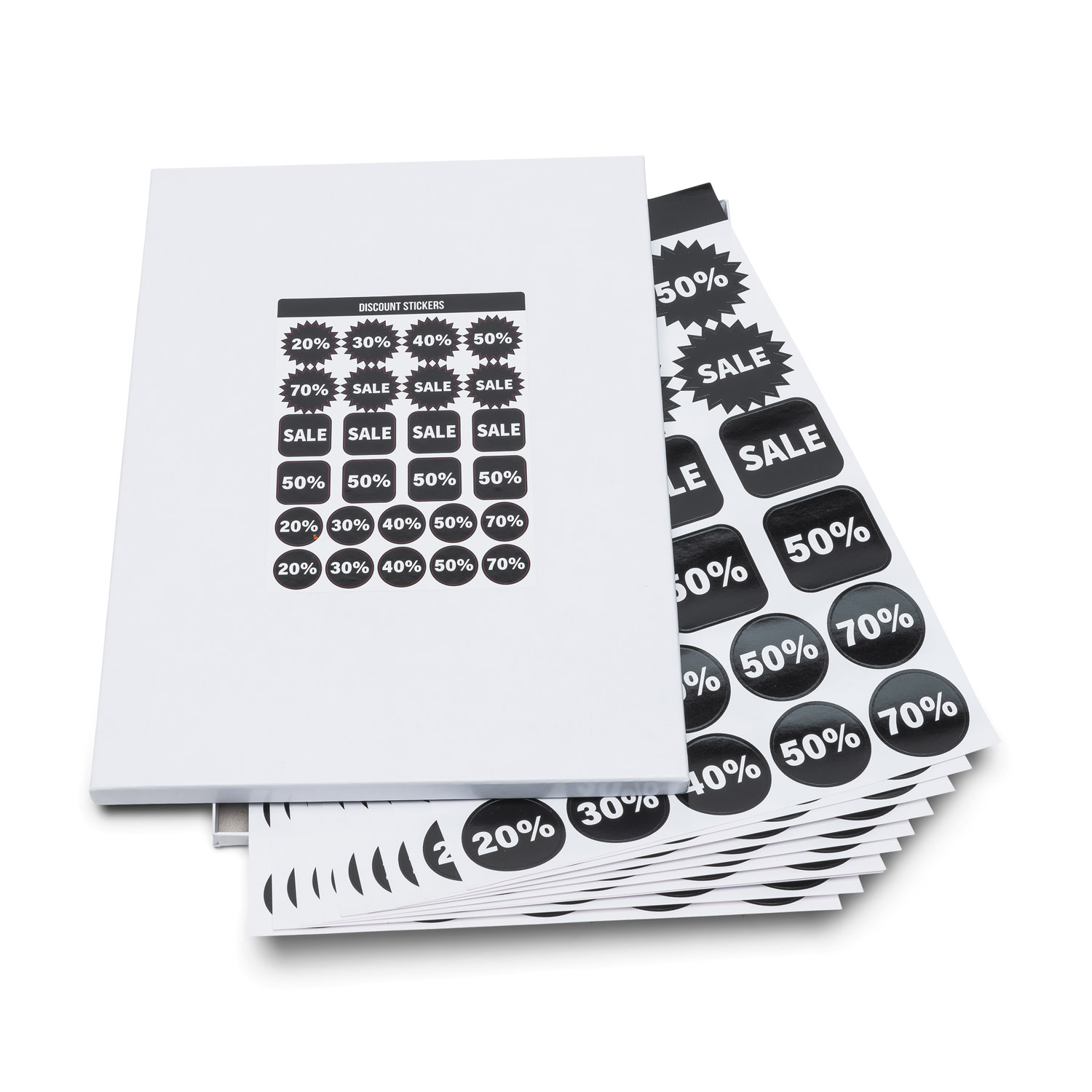 Etiketten Rillprint A4 10 vel Discount assortiment