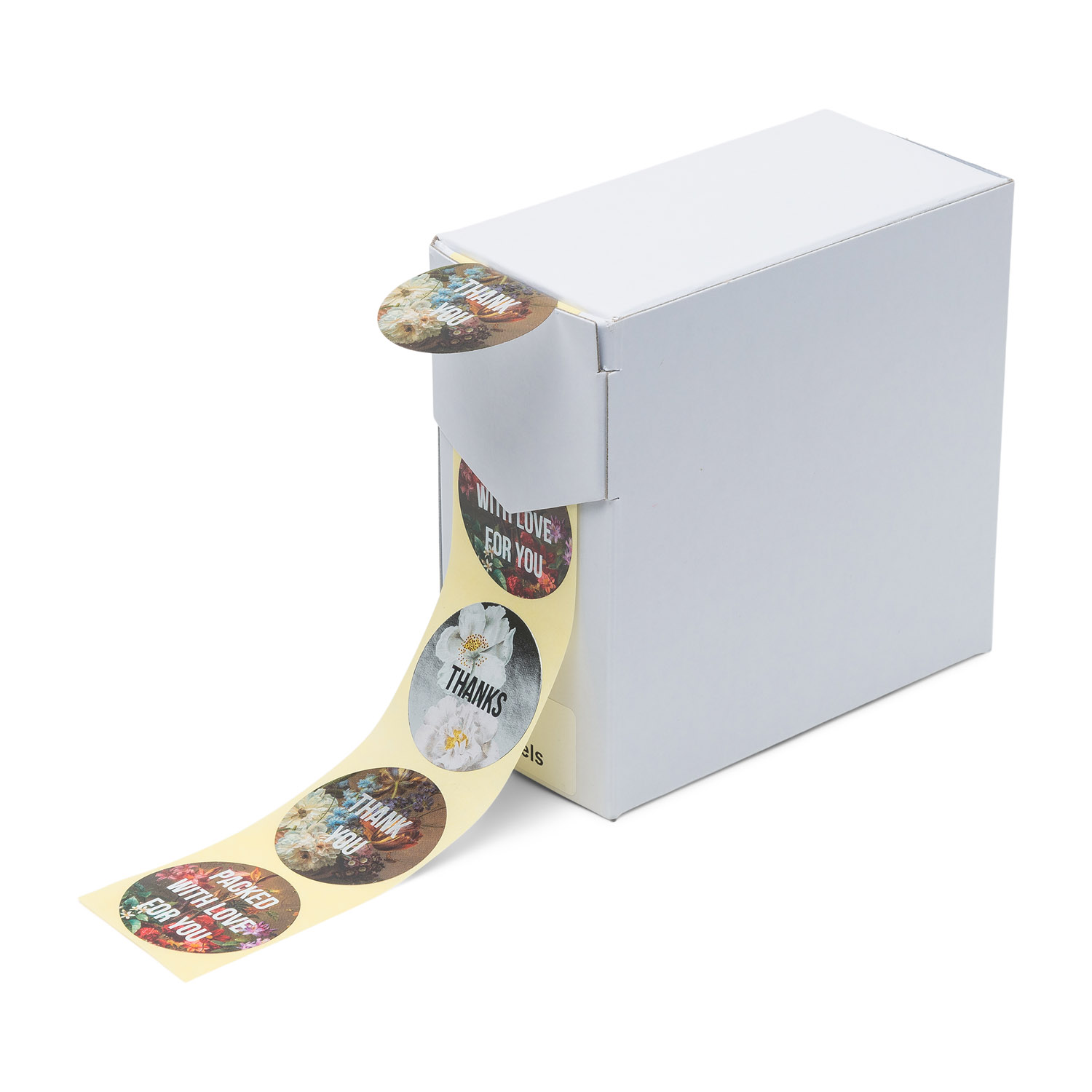 Etiketten Rillprint rol 250 stuks FC metallic ø35 thanks