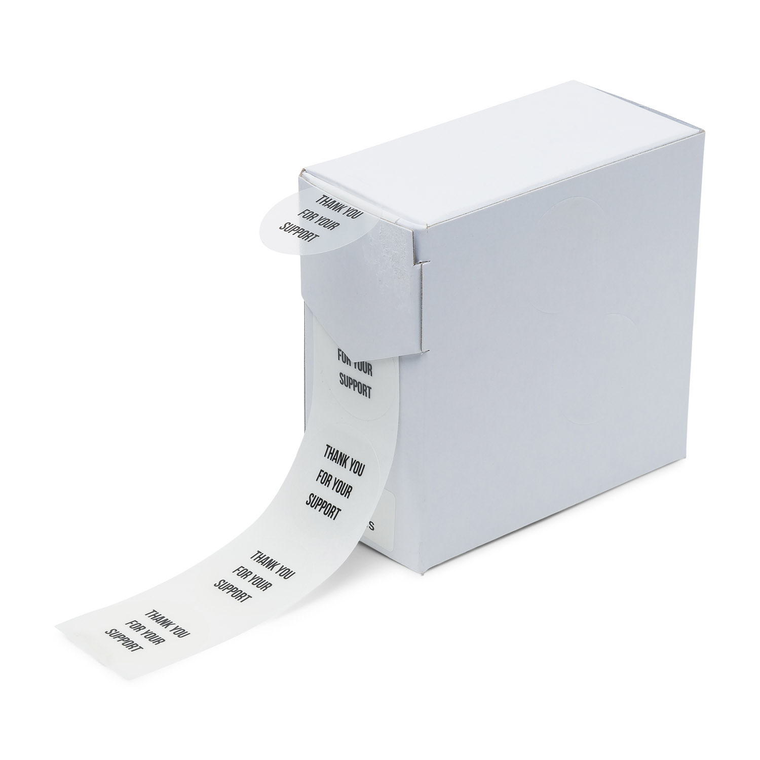 Etiketten Rillprint rol 250 stuks transparant ø35 support